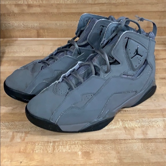 Mens Jordan True Flight Cool Grey Black 